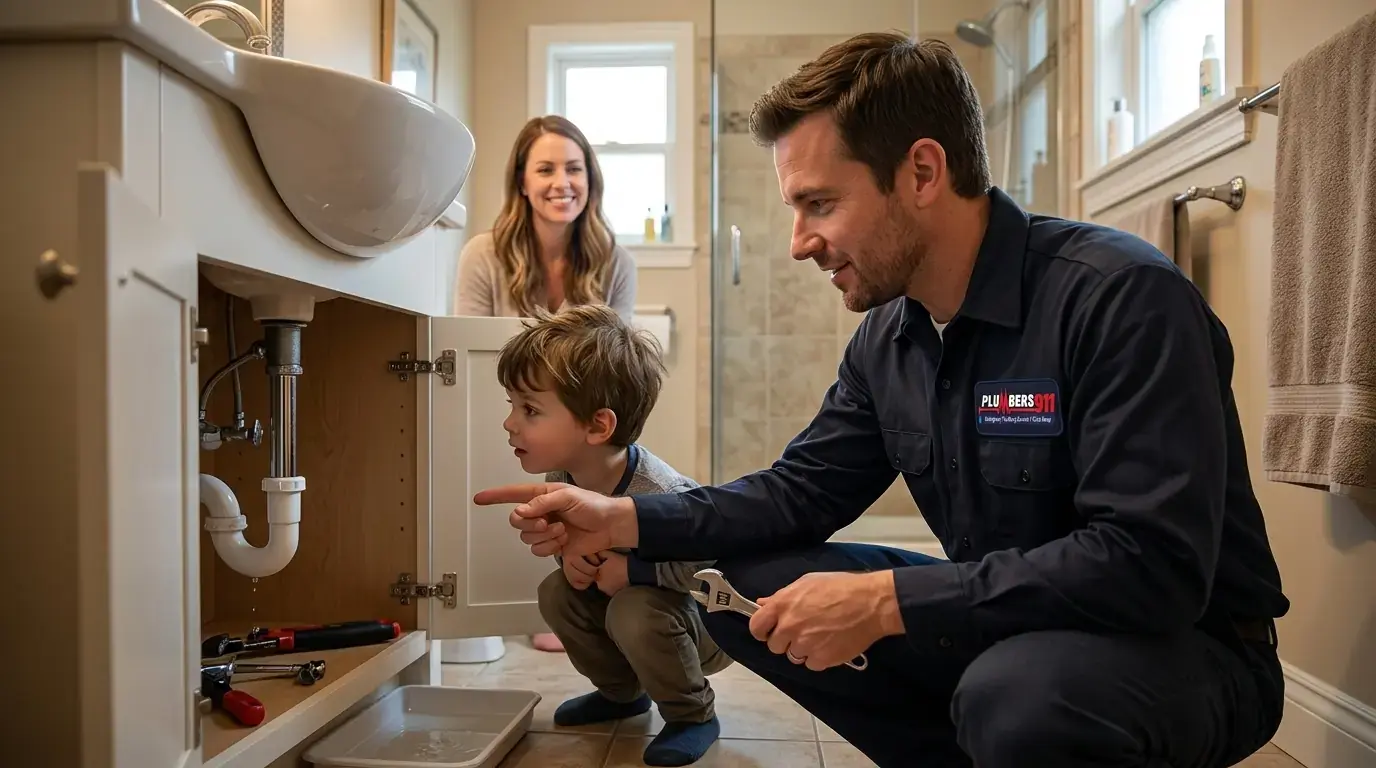 Licensed plumber at work in Woodridge, IL